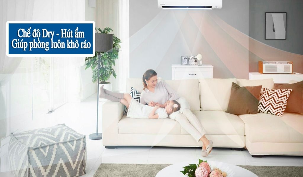 Chế độ làm khô trên máy lạnh là gì, nên sử dụng khi nào? Giải đáp câu hỏi liên quan chế độ Dry 2