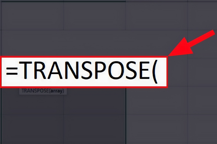 Hướng dẫn sử dụng hàm TRANSPOSE trong Excel - hình 5