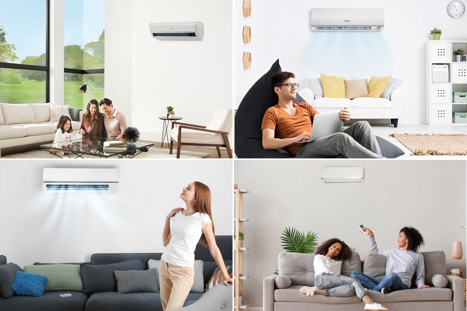 Lựa chọn máy lạnh có công suất phù hợp với diện tích phòng khách.