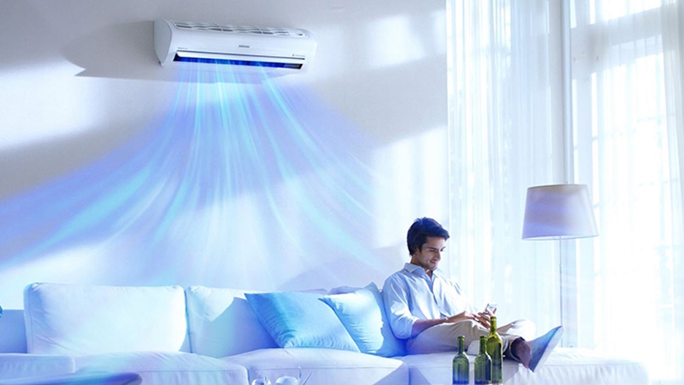 Lưu ý vị trí lắp điều hòa phòng khách.