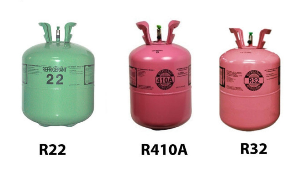 Các loại gas bơm cho máy lạnh.