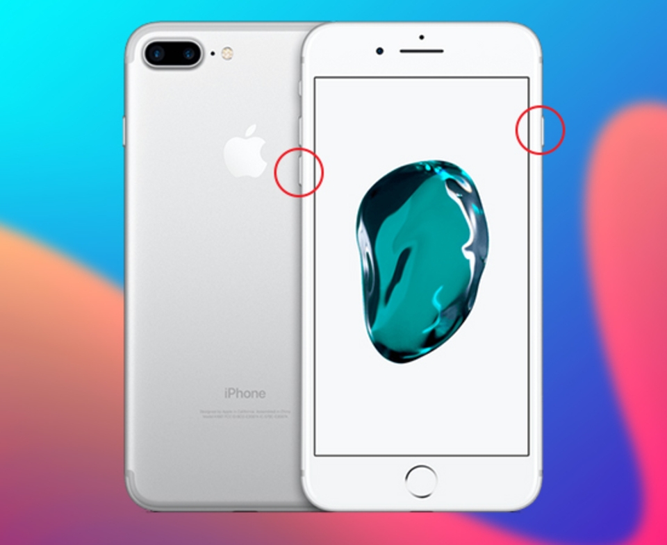 Cách reset iPhone 7/7Plus bằng phím cứng