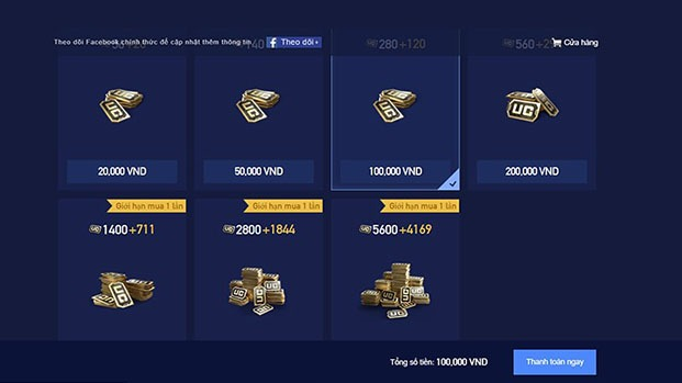 9 cách nạp PUBG Mobile, nạp UC chiết khấu cao, an toàn, nhanh chóng - hình 5