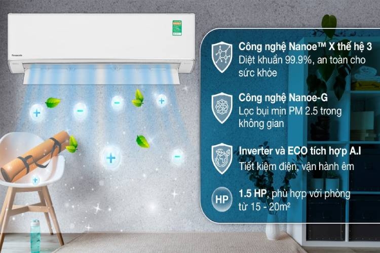 Đánh giá máy lạnh Panasonic 2 chiều cao cấp xz 2023 (hình 13)