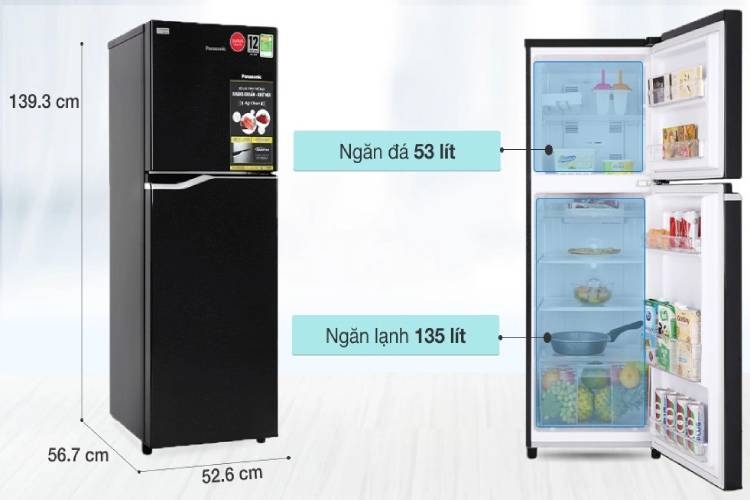 Đánh giá tủ lạnh Panasonic Inverter 188 lít NR-BA229PKVN có gì đặc biệt? (hình 1)