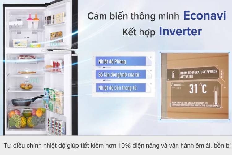 Đánh giá tủ lạnh Panasonic Inverter 188 lít NR-BA229PKVN có gì đặc biệt? (hình 7)