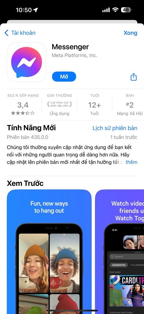 Cách đổi chủ đề trên ứng dụng Messenger 1