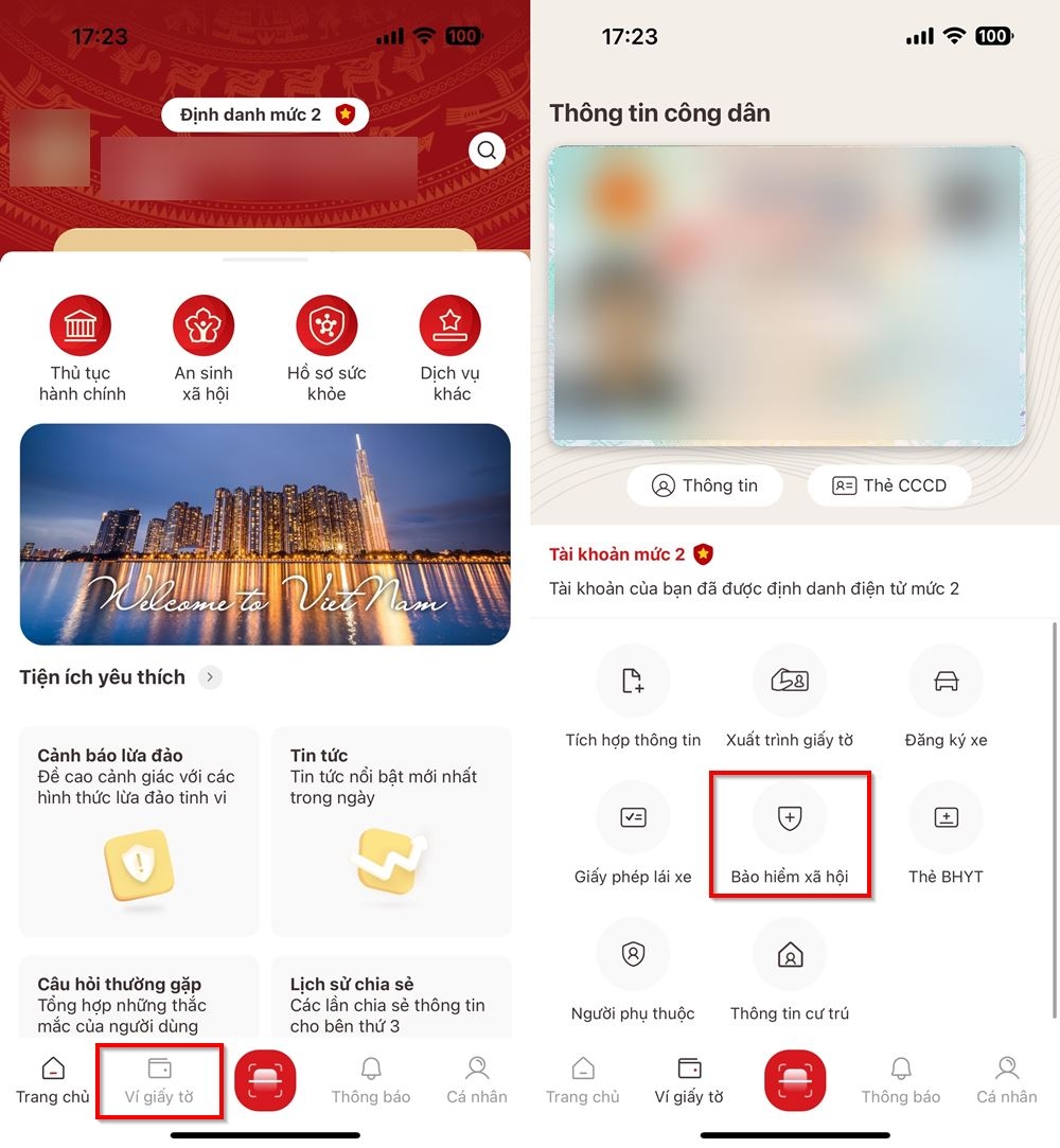 Cách tích hợp BHXH vào VNeID cực đơn giản 2