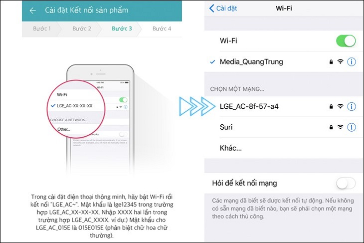 Hướng dẫn kết nối và điều khiển máy lạnh wifi LG bằng ứng dụng LG SmartThinQ - hình 6
