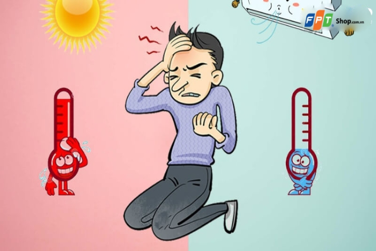 Dùng điều hòa bị sốc nhiệt là gì?