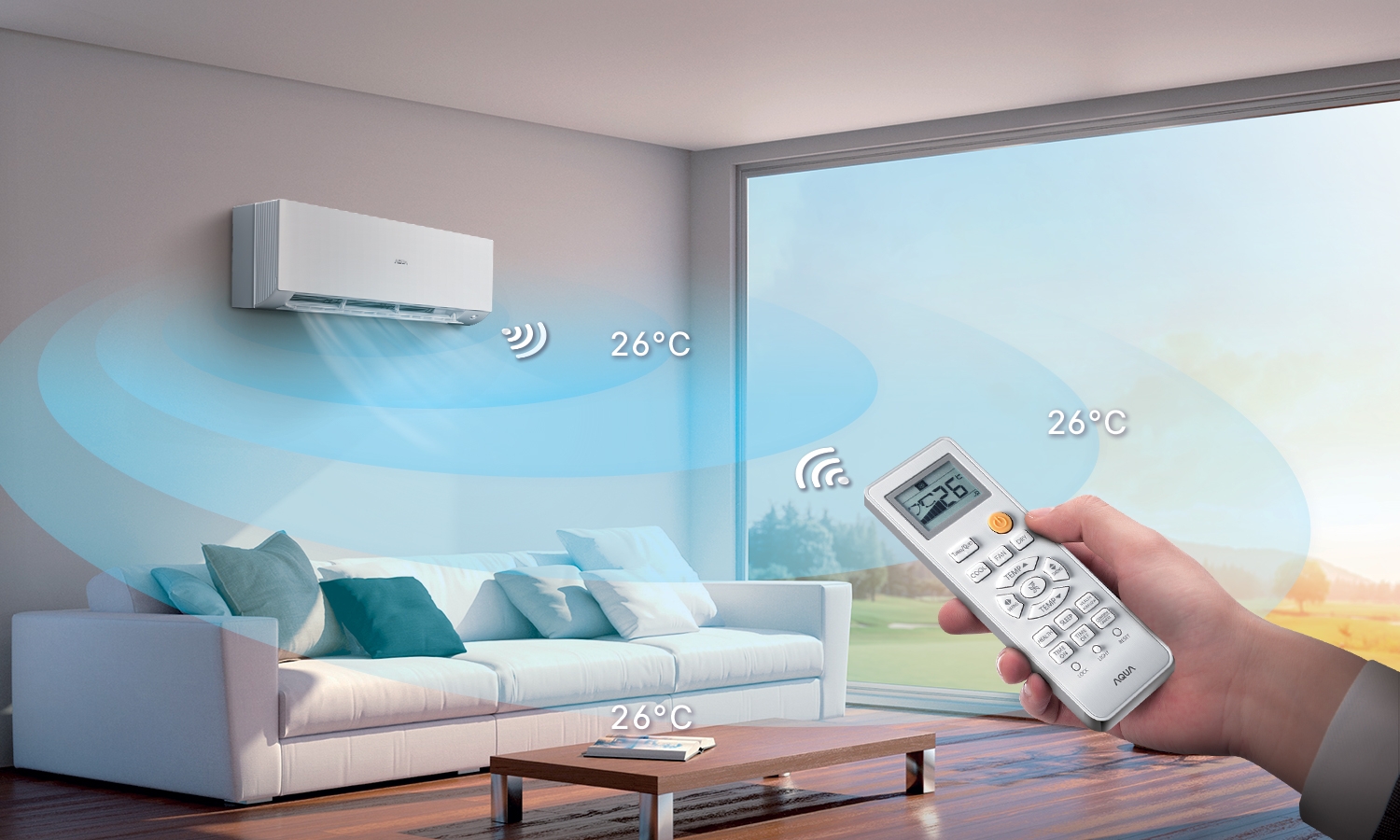 Không nên đặt điều hòa có nhiệt độ chênh lệch lớn so với môi trường bên ngoài