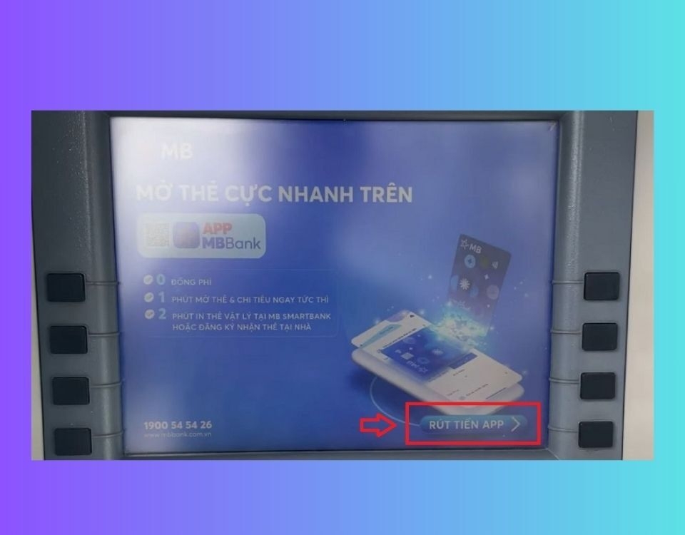 Nhấn chọn tính năng “Rút tiền App”
