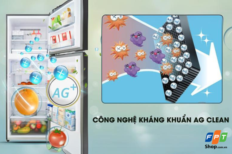 Ag Clean sử dụng tinh thể ion bạc và 2 bộc lọc giúp kháng khuẩn và khử mùi hiệu quả