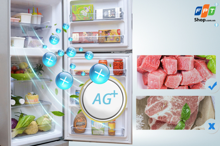 Chất lượng thực phẩm được bảo quản tốt hơn với tủ lạnh tích hợp Ag Clean