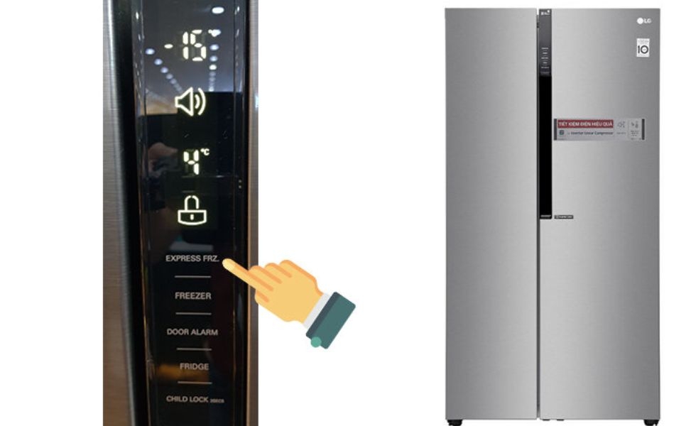 Bảng điều khiển tủ lạnh LG