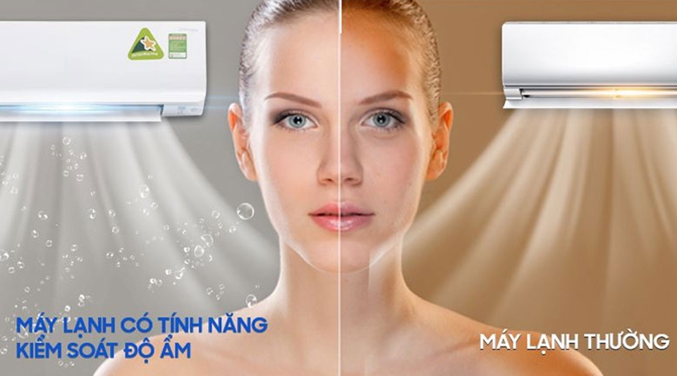 Sử dụng chế độ hút ẩm giúp hạn chế khô da