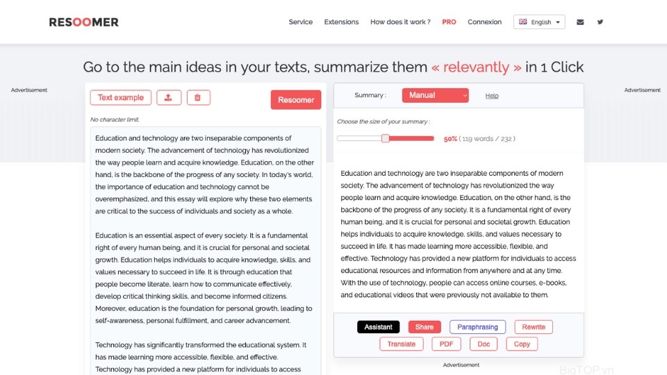 RESOOMER cung cấp các tính năng hữu ích