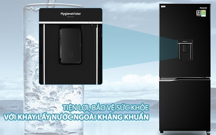 Tủ lạnh lấy nước ngoài kháng khuẩn Panasonic (hình 1)