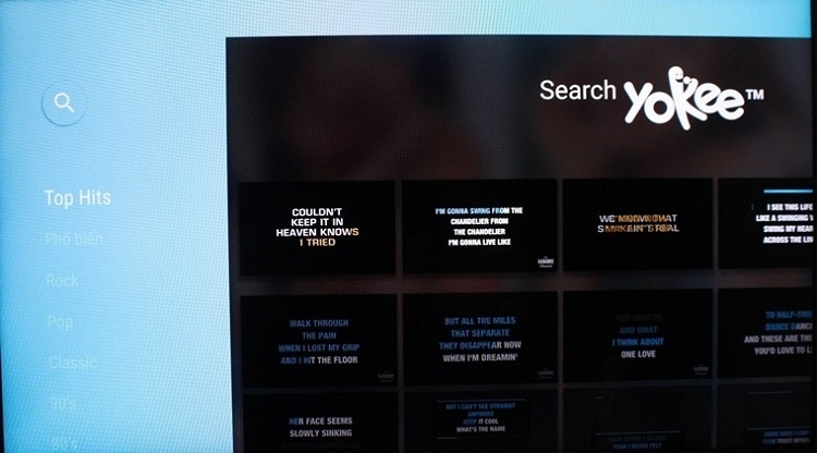 Ứng dụng Karaoke bài hát Việt trên Android tivi Sony