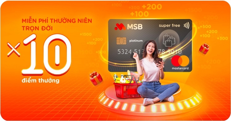 Mở thẻ miễn phí thường niên hoặc miễn phí thường niên năm đầu