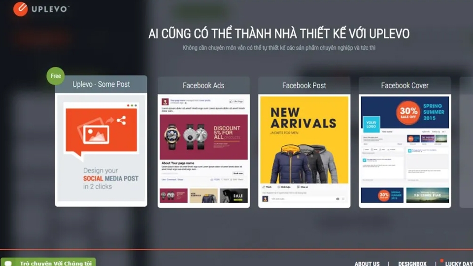 Phần mềm thiết kế bảng hiệu Uplevo.