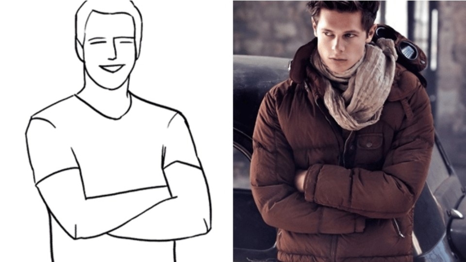 Cách tạo dáng khoanh tay trước ngực