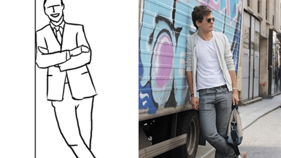 Cách chụp ảnh với dáng tựa lưng vào tường cho những chàng trai đầy đặn