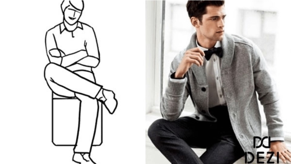 Cách tạo dáng khi ngồi trên ghế sofa