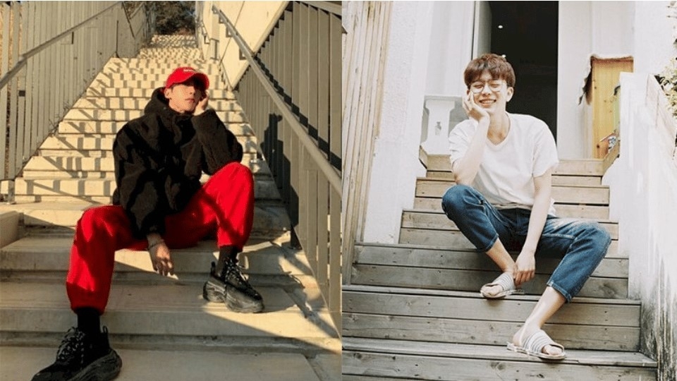 Cách tạo dáng ngồi ở bậc thang