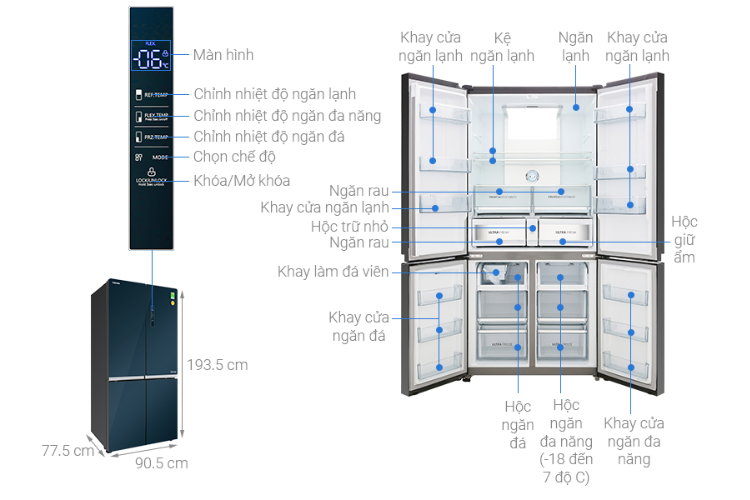 Đánh giá Toshiba Inverter 622 lít GR-RF646WE-PGV - hinh 2