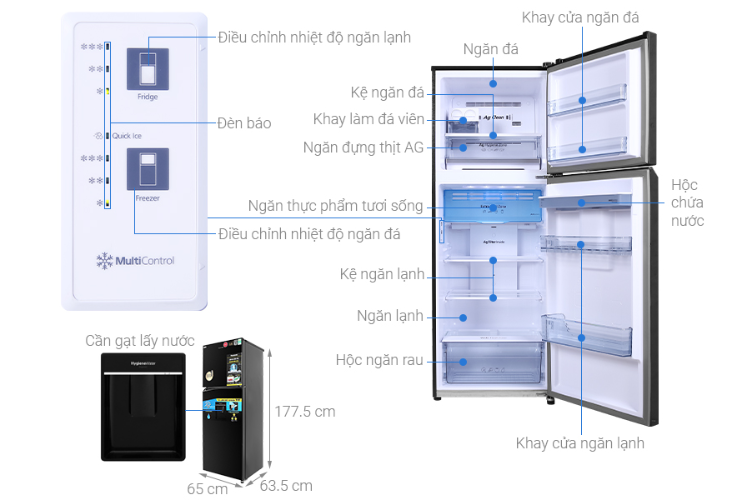 Đánh giá tủ lạnh Panasoni dòng NR-TL-GPKV - hình 2