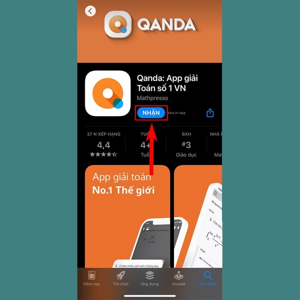 Tải ứng dụng Qanda trên hệ điều hành iOS