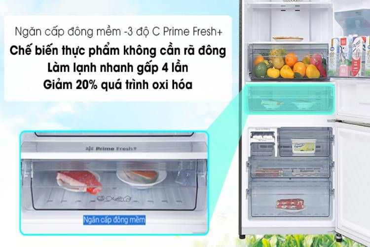 Đánh giá tủ lạnh Panasonic ngăn đông mềm Blue Ag+ có khả năng diệt khuẩn lên đến 99.99% dòng NR-BV0GKVN (hình 6)
