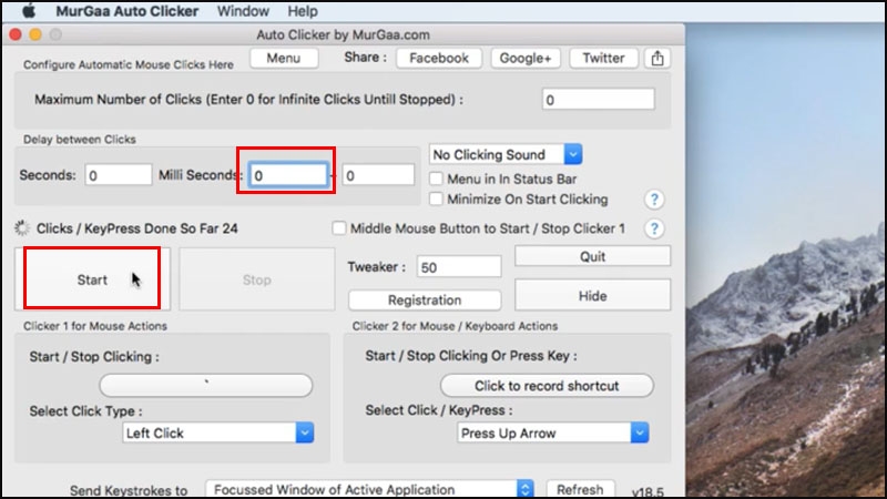 Auto Click không chiếm chuột 6