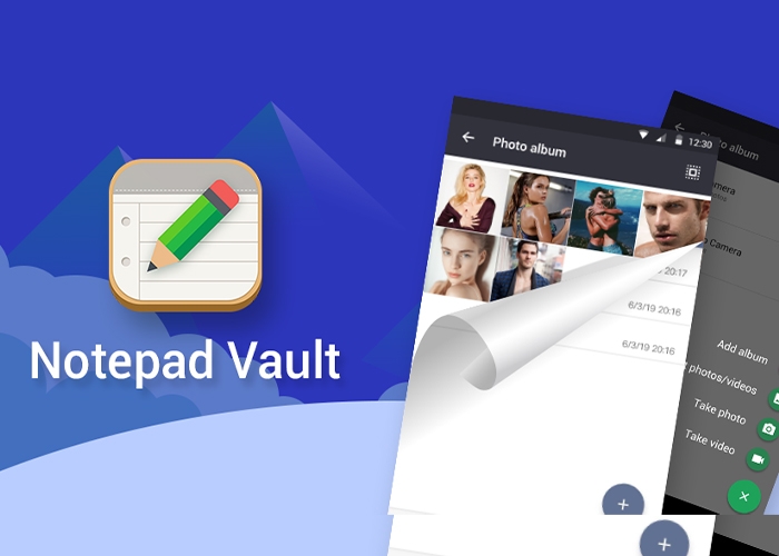 Phần mềm ẩn ứng dụng Notepad Vault