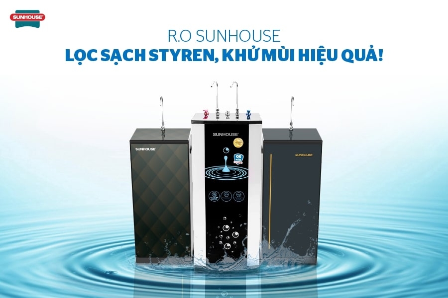 Máy lọc nước Sunhouse với vẻ ngoài sang trọng