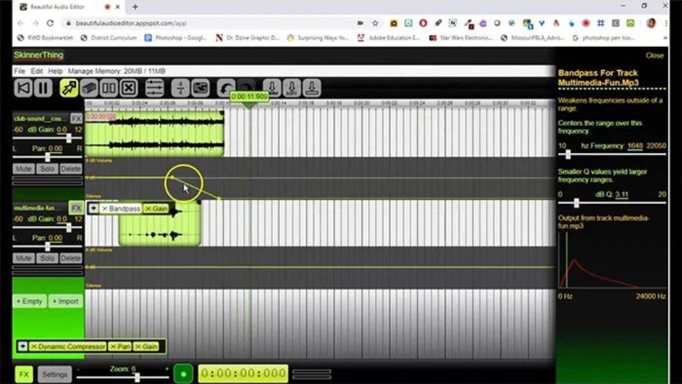 Trang web chỉnh âm thanh Beautiful Audio Editor