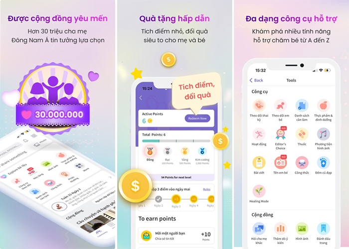Ứng dụng Bé Yêu - Cộng đồng cho cha mẹ