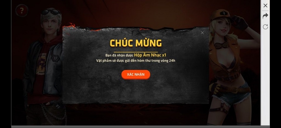 Cách nhận code FF (Free Fire) trong game bước 4