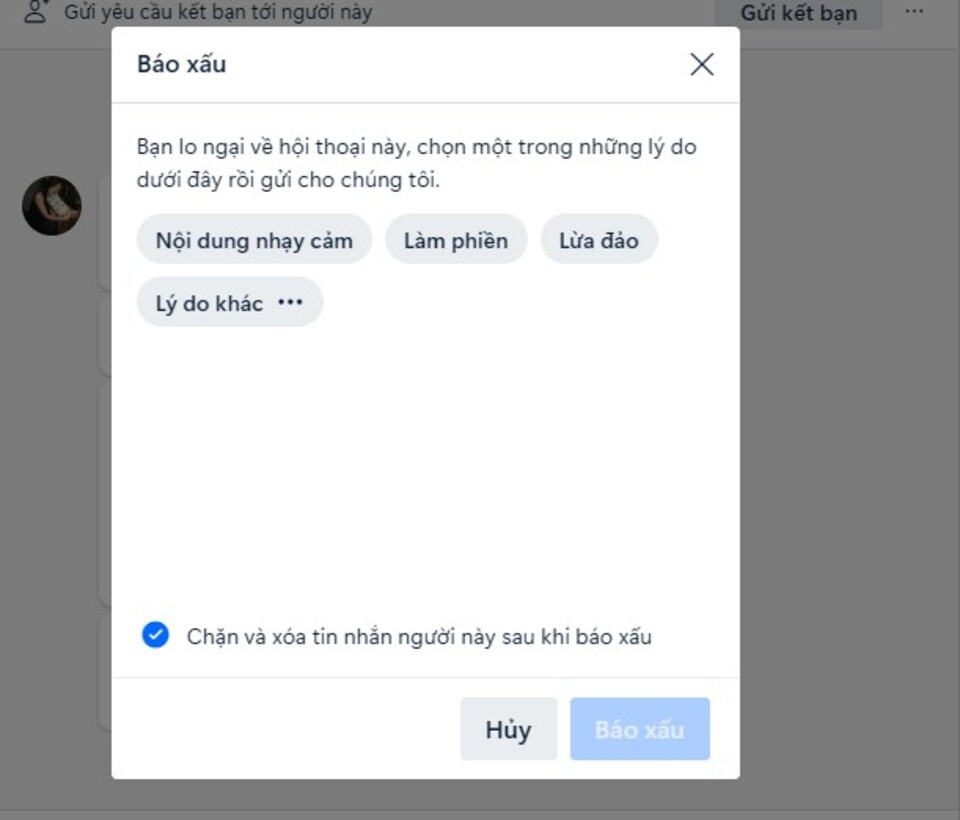 Báo xấu từ tin nhắn người lạ trên Zalo