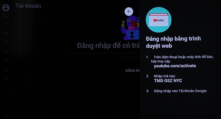 Mẹo đăng nhập tài khoản Youtube trên tivi nhanh nhất 2023