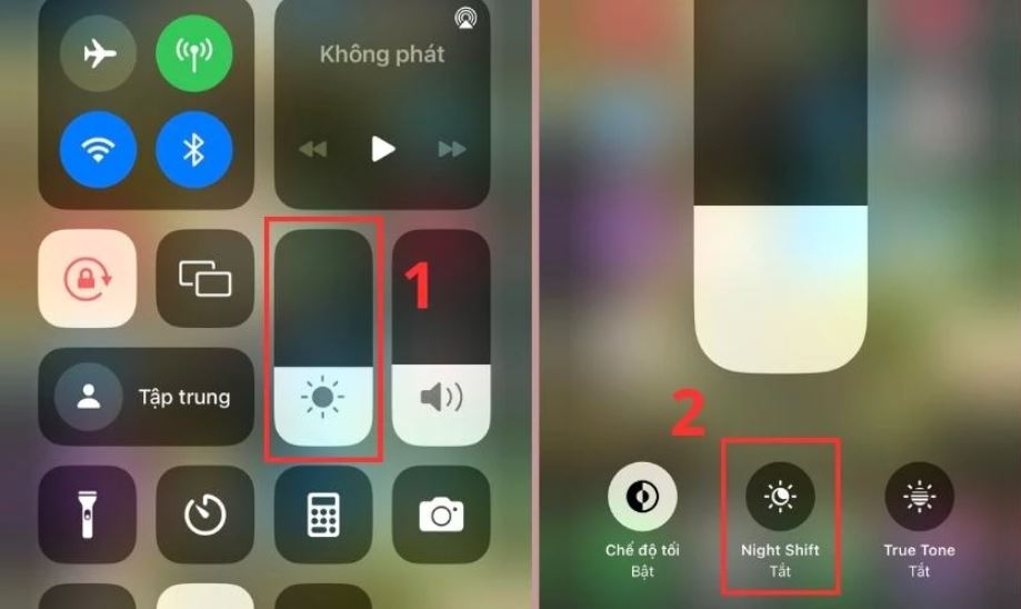 màn hình iPhone bị vàng 8