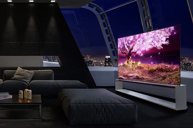 Tivi OLED loại bỏ phần đèn nền nên có kích thước mỏng nhẹ hơn