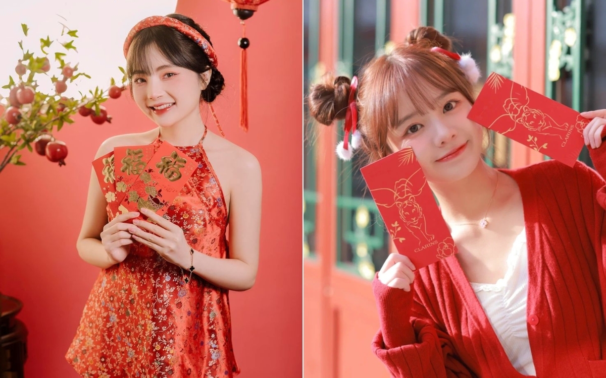 Tip 3: Tạo dáng với bao lì xì 2