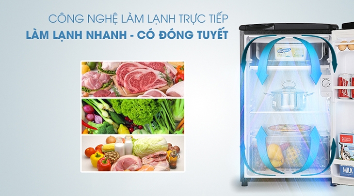 so sánh công nghệ làm lạnh trực tiếp và gián tiếp trên tủ lạnh - Ảnh 1