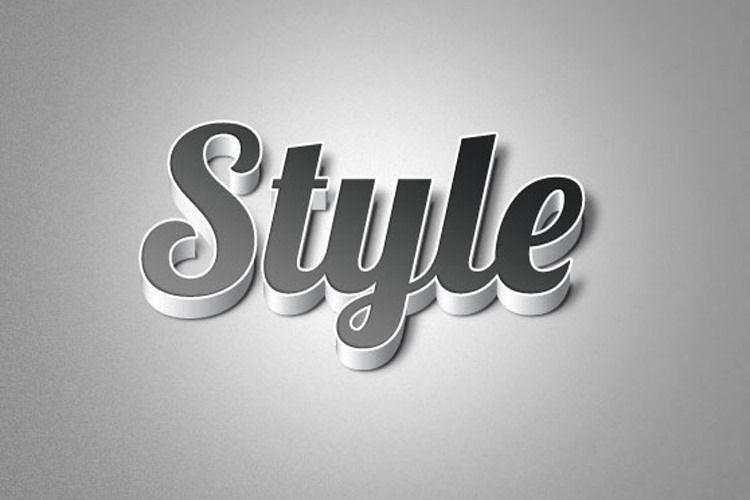 Cách tạo chữ 3D Photoshop đơn giản (hình 1)