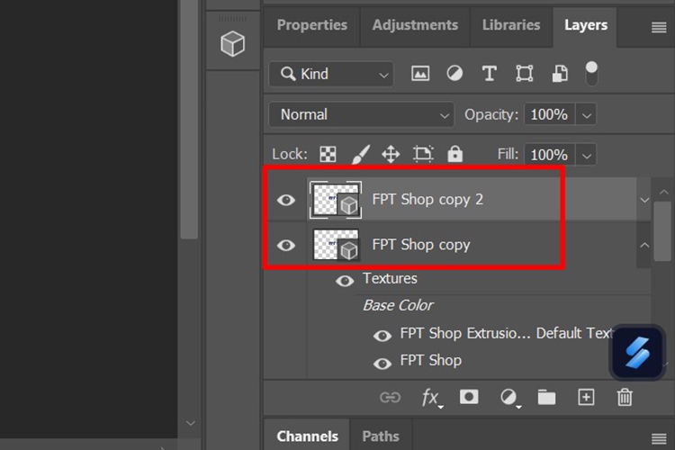 Cách tạo chữ 3D Photoshop đơn giản (hình 13)