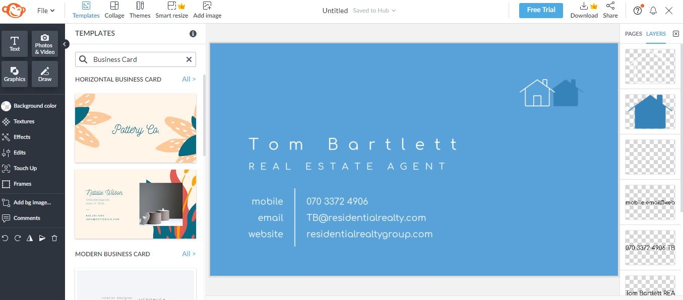 thiết kế card visit 09