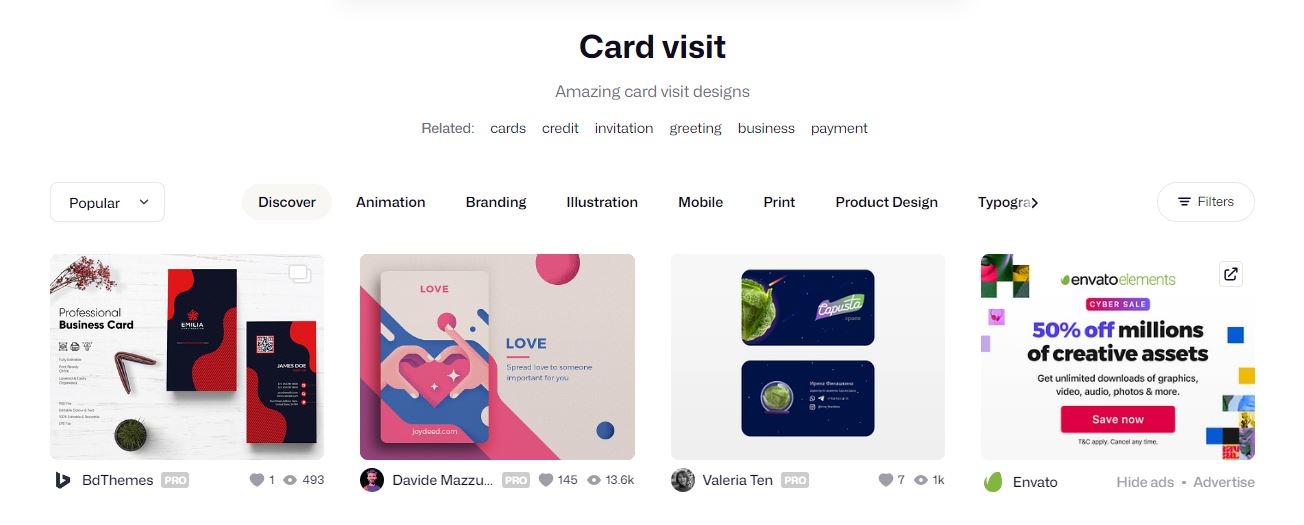 thiết kế card visit 10