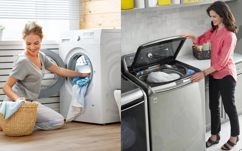 Nên chọn mua máy giặt của ngang hay cửa đứng